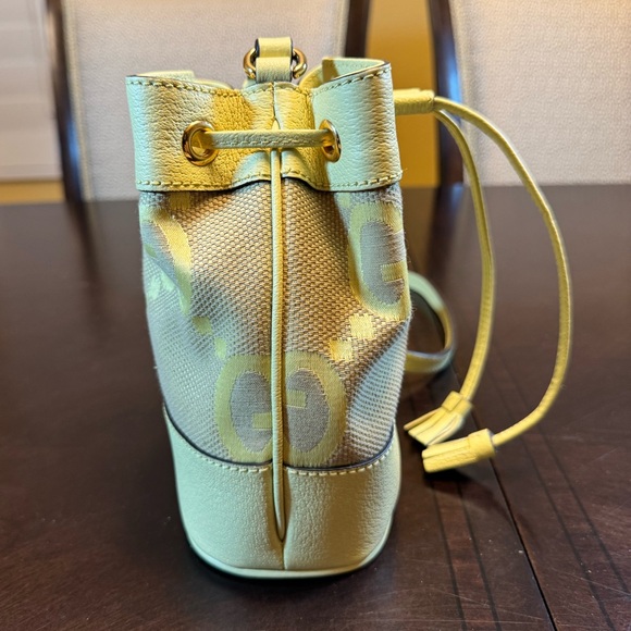 New Gucci GG Supreme Jumbo Logo Bucket Shoulder Bag - Picture 5 of 12